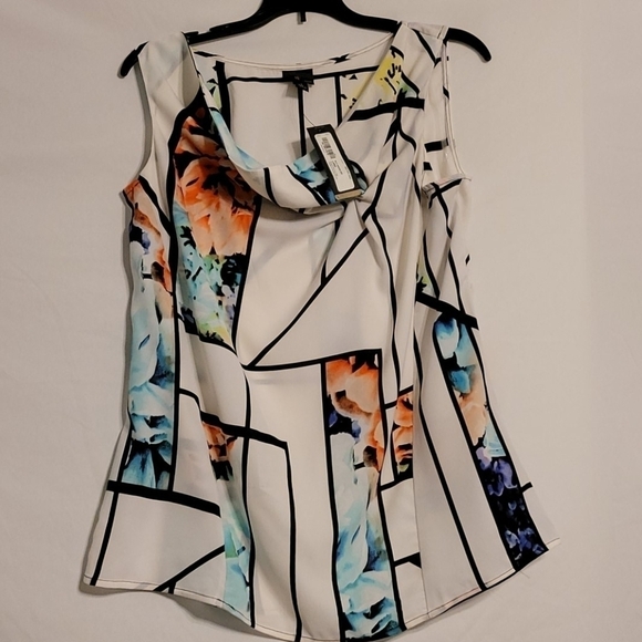 worthington Sleeveless Cowl Neck Blouse - Picture 2 of 6